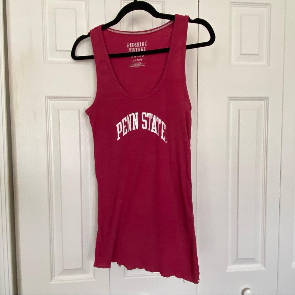 NCAA Penn State University Pink Tank Top Women's XXL Redshirt Vintage Brand READ